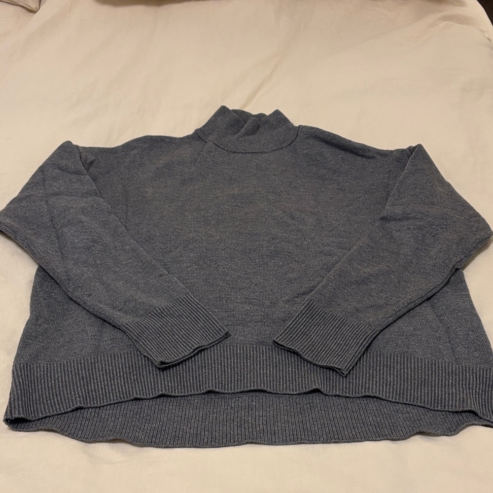 OAK + FORT Charcoal Turtleneck Sweater